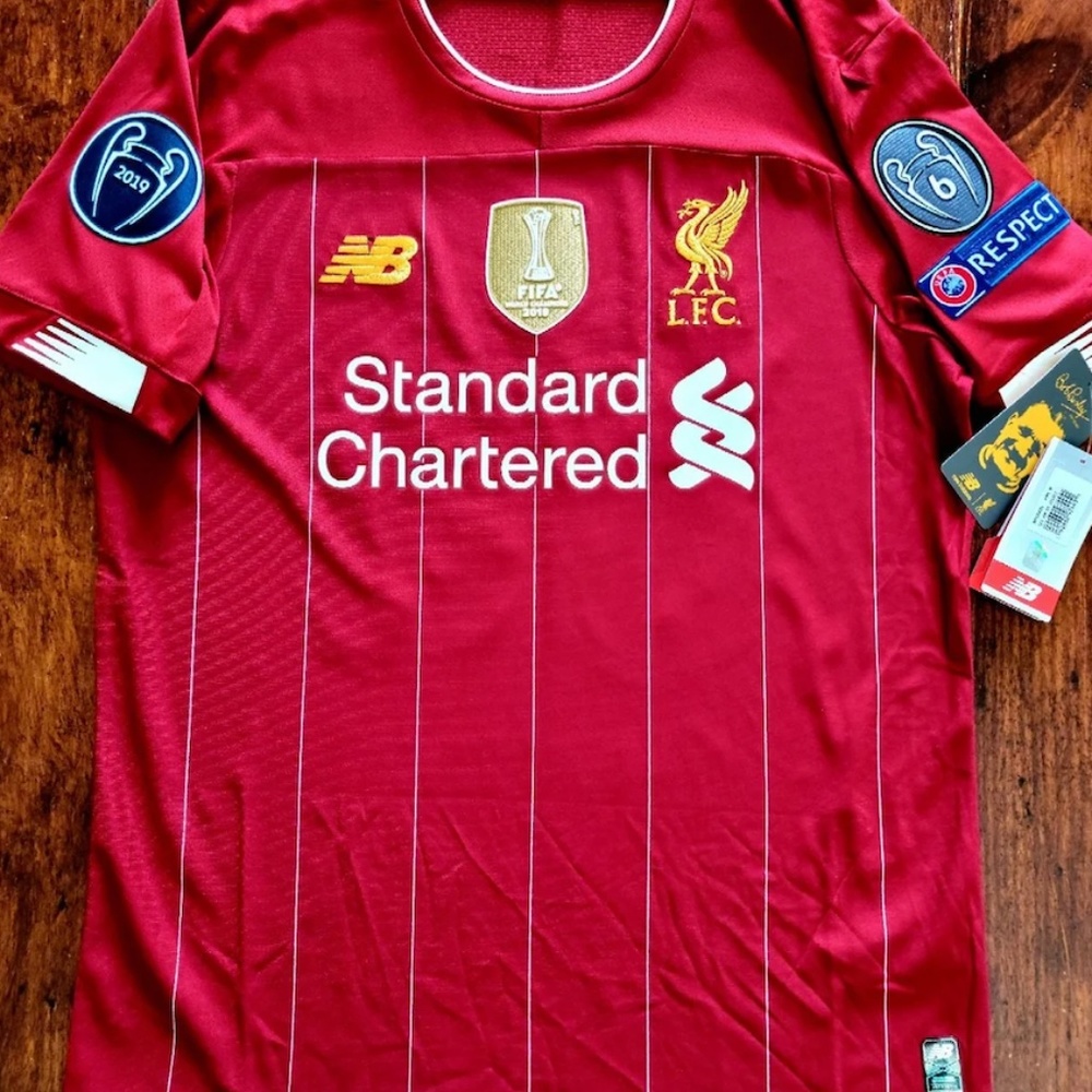 2019/20 New Balance Liverpool #11 M.Salah Champions League Winner Jersey